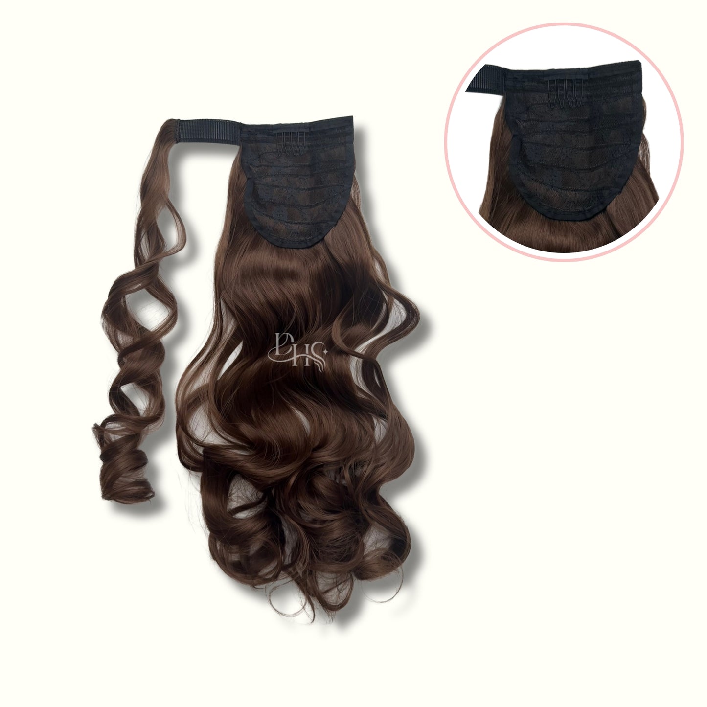 Ponytail 22" Onda Aurora de Velcro