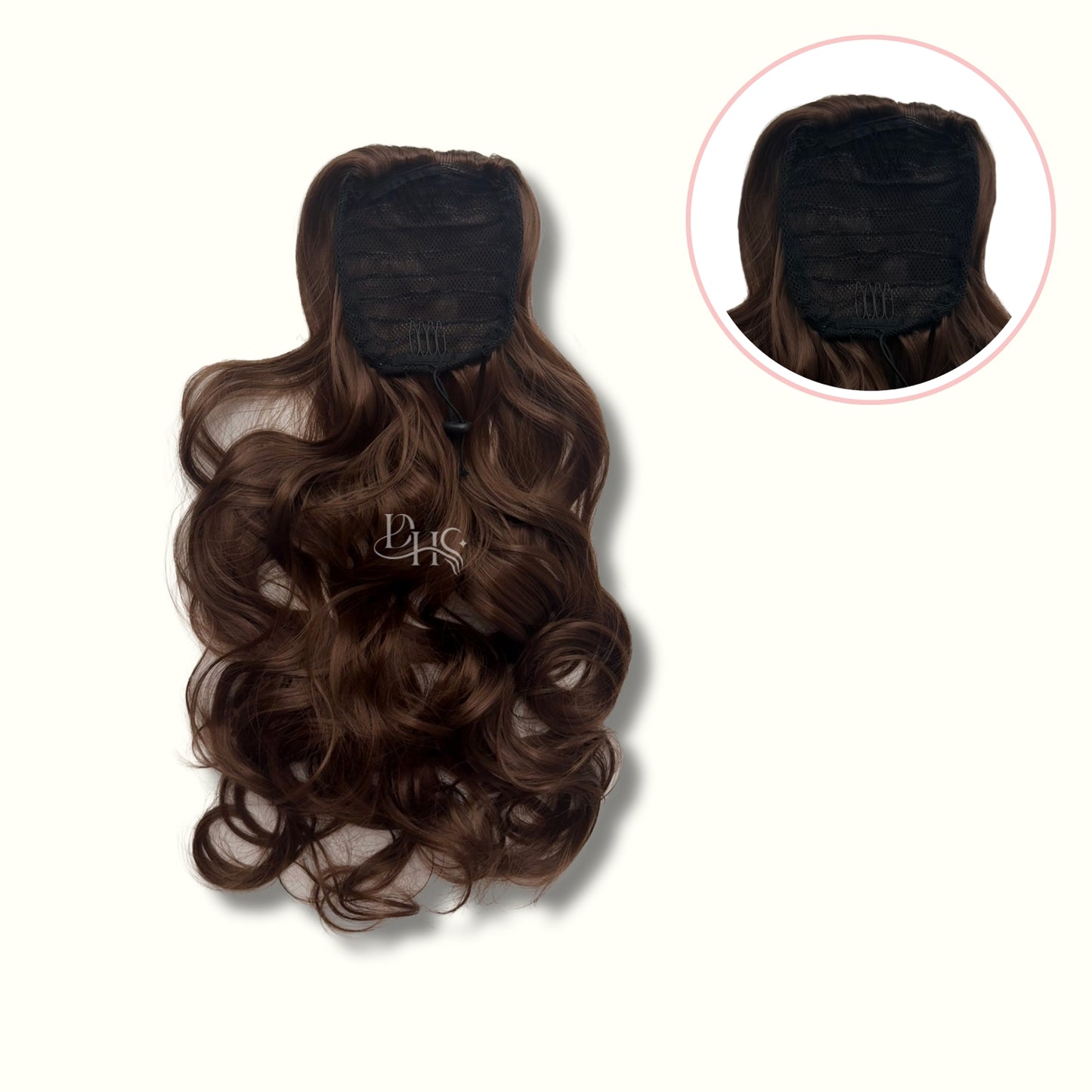Ponytail 24" Onda Aurora de Malla