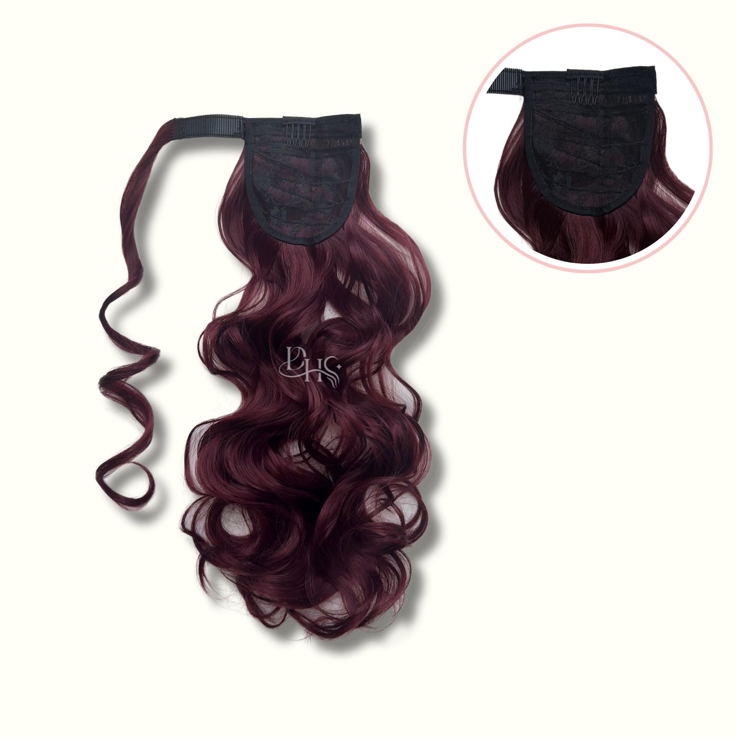 Ponytail 22" Onda Aurora de Velcro