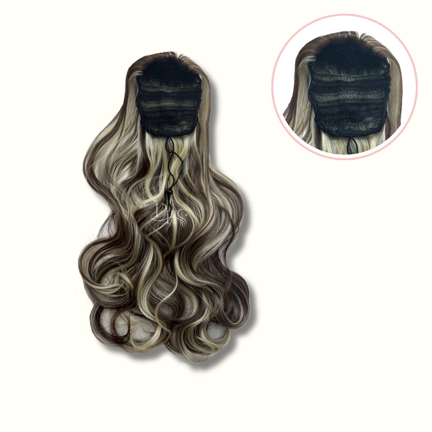 Ponytail 24" Onda Aurora de Malla