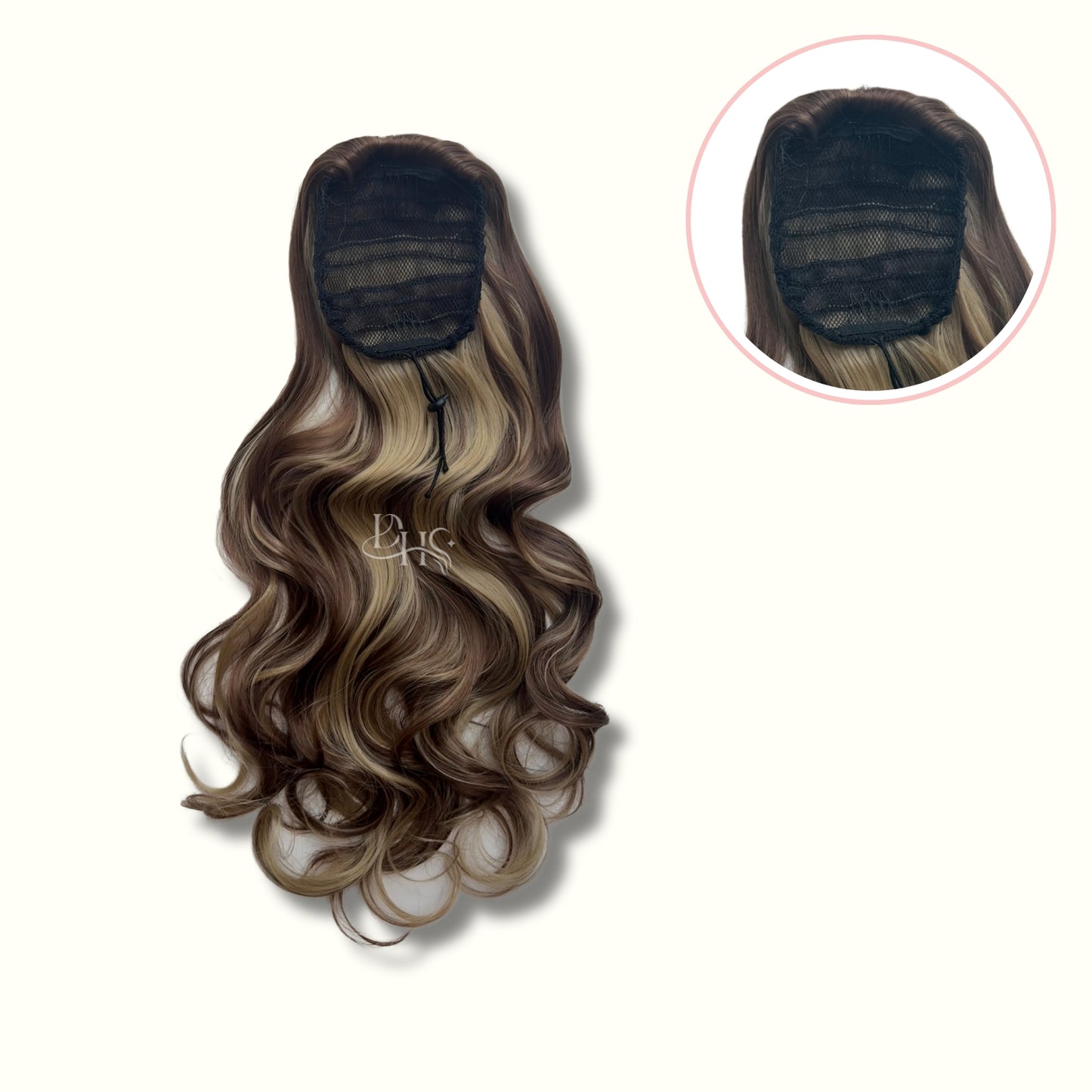 Ponytail 24" Onda Aurora de Malla