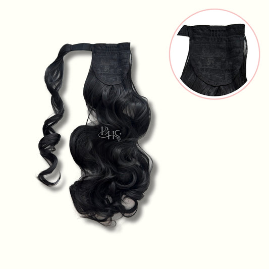 Ponytail 22" Onda Aurora de Velcro