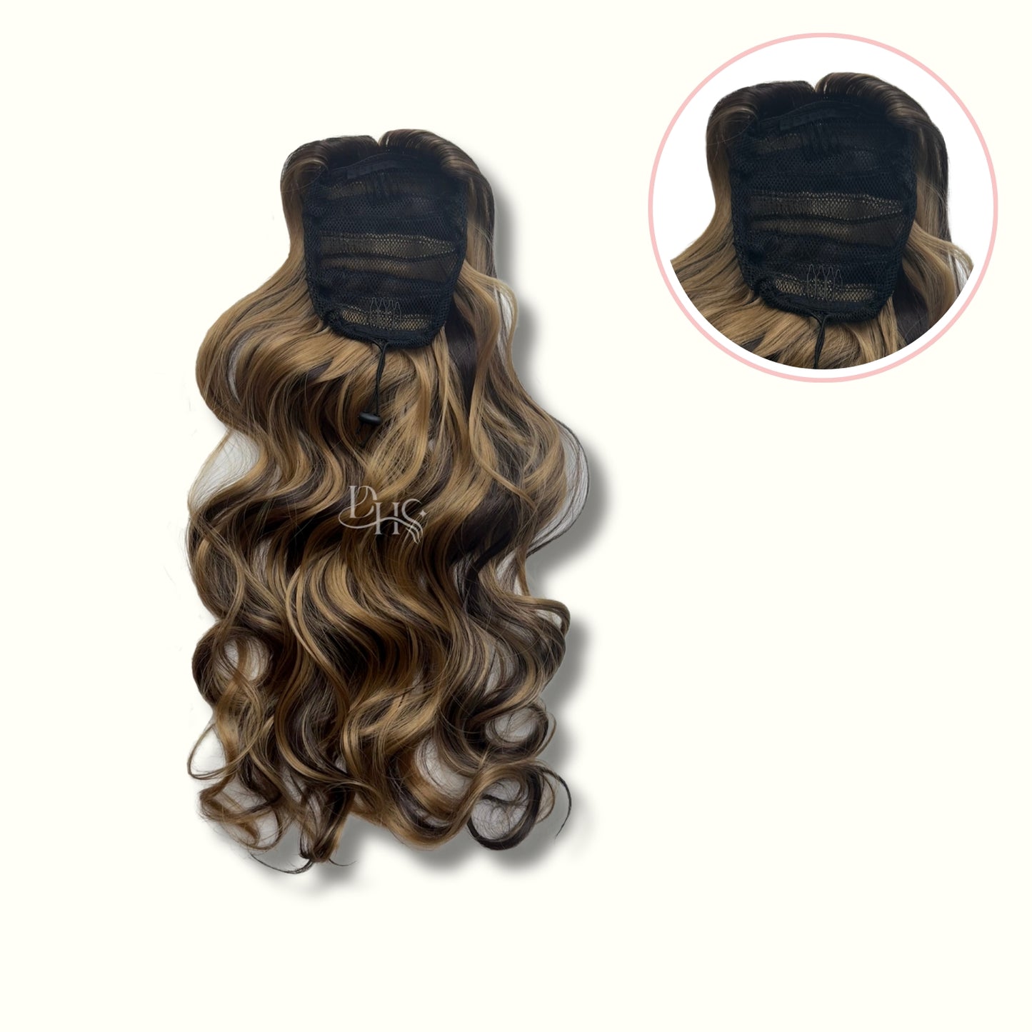 Ponytail 24" Onda Aurora de Malla