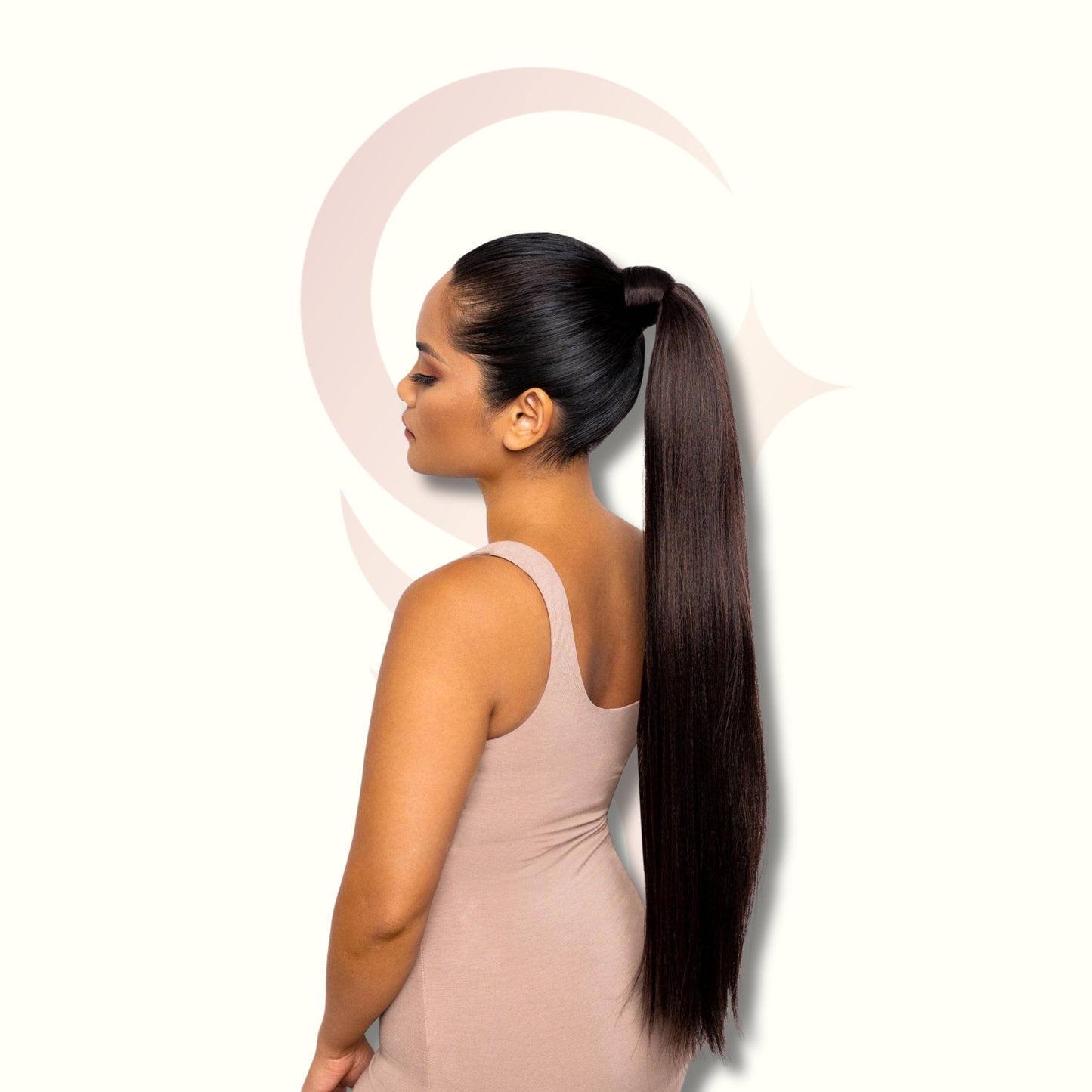 Ponytail 34" Lisa de Velcro