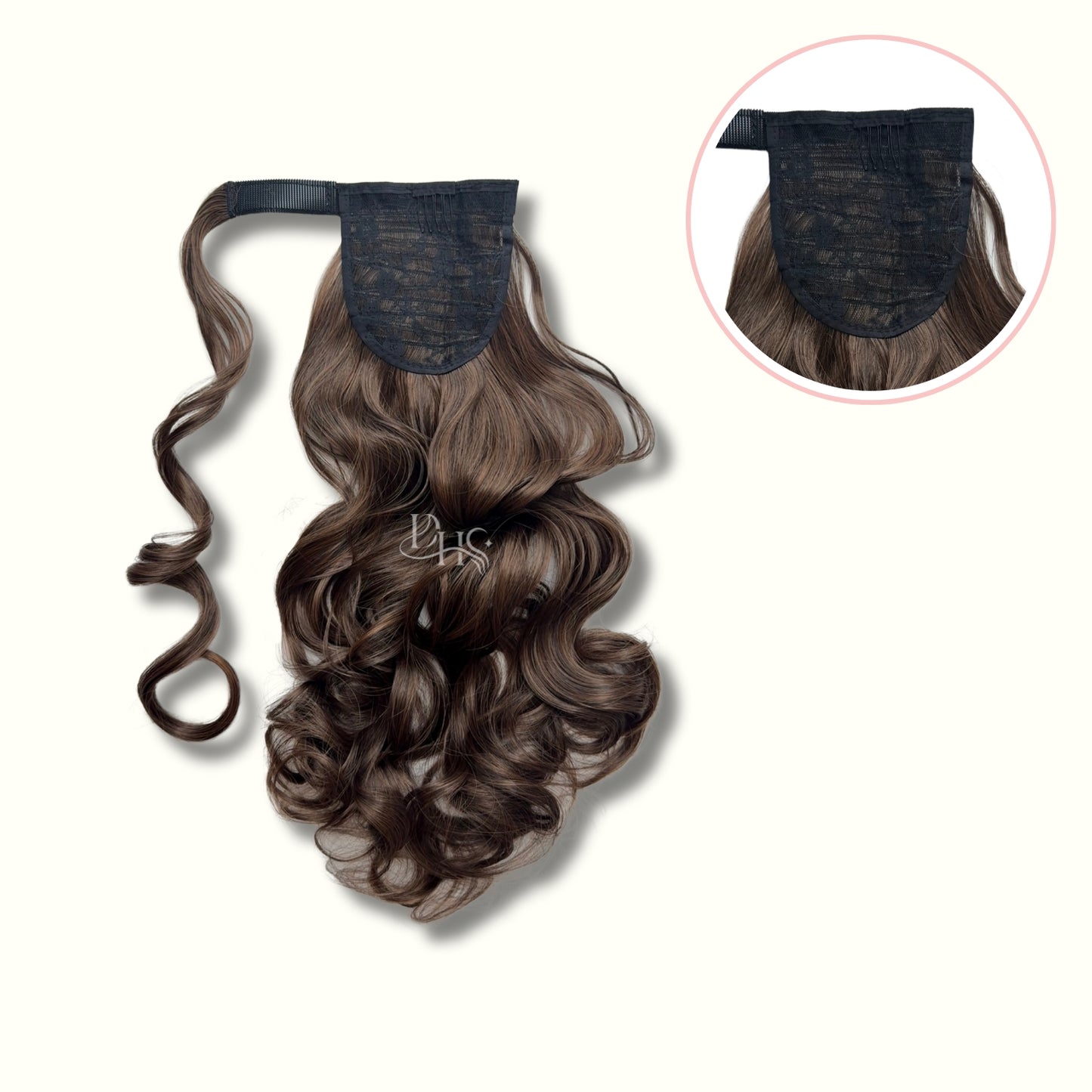 Ponytail 22" Onda Aurora de Velcro