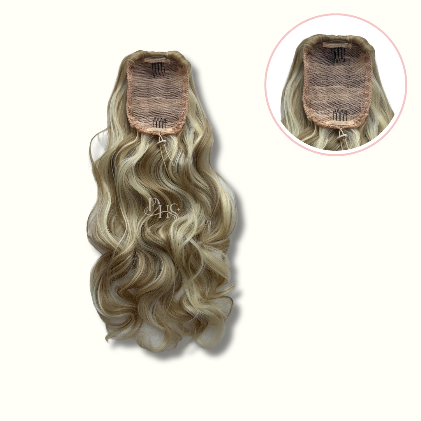 Ponytail 24" Onda Aurora de Malla
