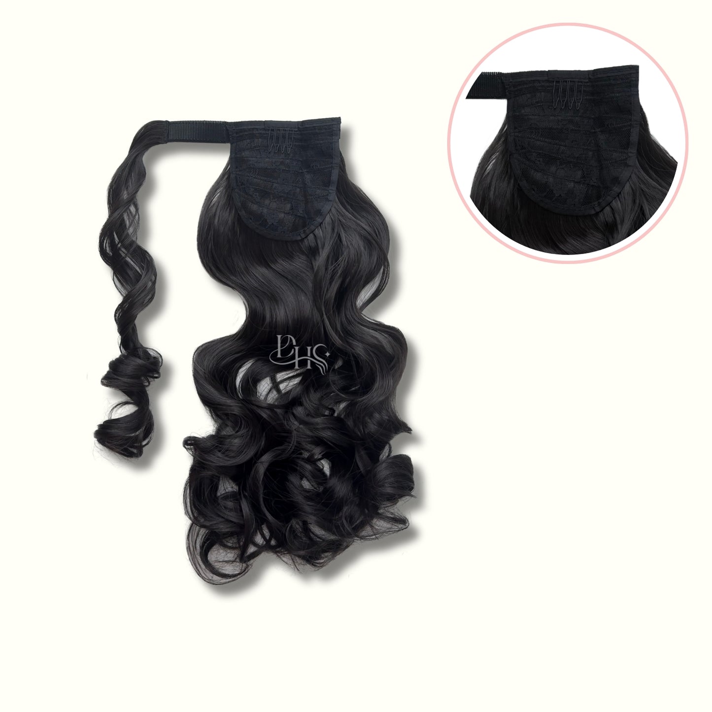 Ponytail 22" Onda Aurora de Velcro