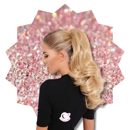 Ponytail 18" Onda Aurora de Malla