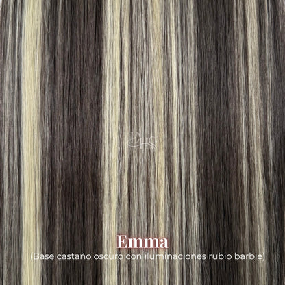 Ponytail 22" Onda Aurora de Velcro