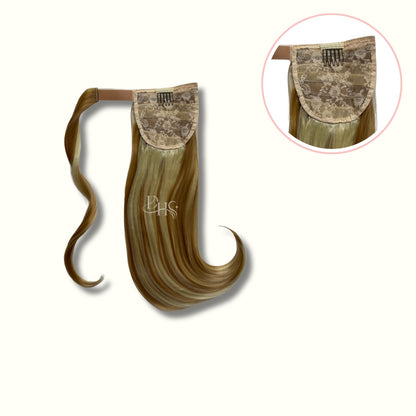 Ponytail 18" Onda Jasmín de Velcro