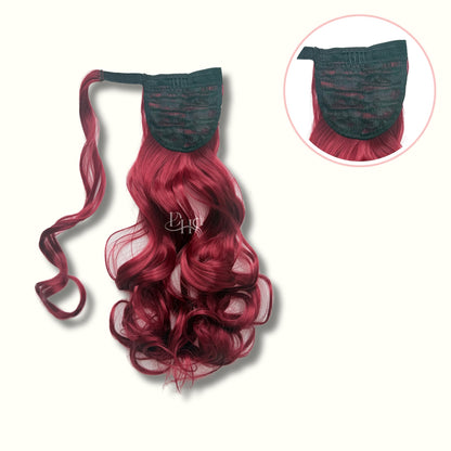 Ponytail 22" Onda Aurora de Velcro