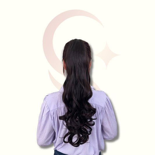 Ponytail 24" Onda Aurora de Malla