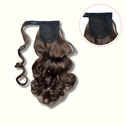 Ponytail 22" Onda Aurora de Velcro