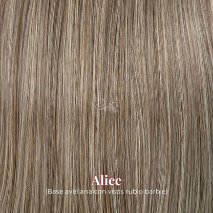 Ponytail 18" Onda Jasmín de Velcro