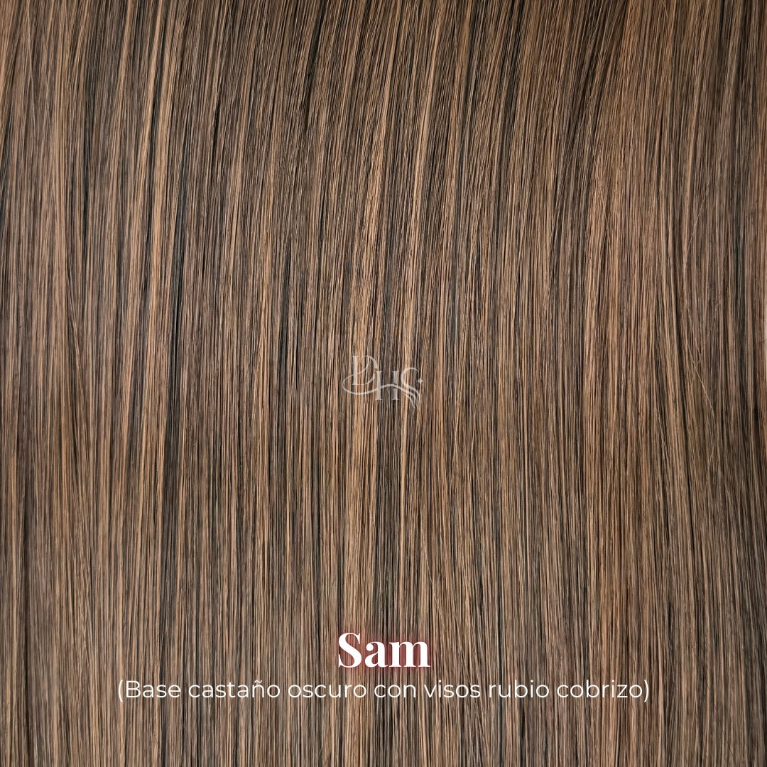 Ponytail 18" Onda Jasmín de Velcro